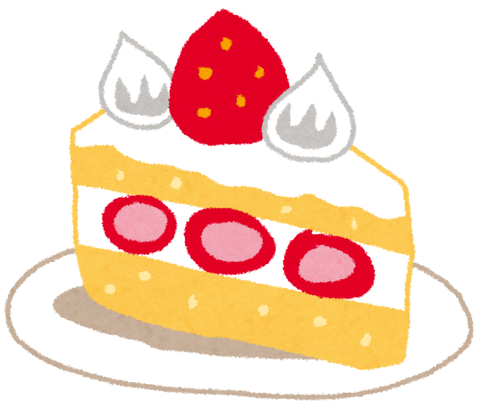 ショートケーキの絵