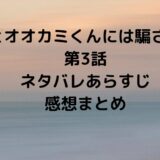 キミとオオカミくんには騙されない第3話ネタバレあらすじ感想まとめ