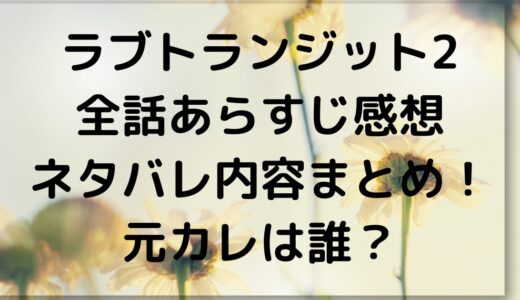 ラブトランジット2全話あらすじ感想ネタバレ内容まとめ！元カレは誰？