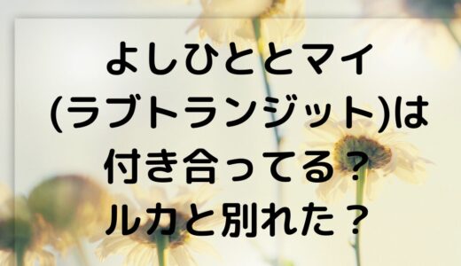 よしひととマイ(ラブトランジット)は付き合ってる？関係やルカとの復縁は？