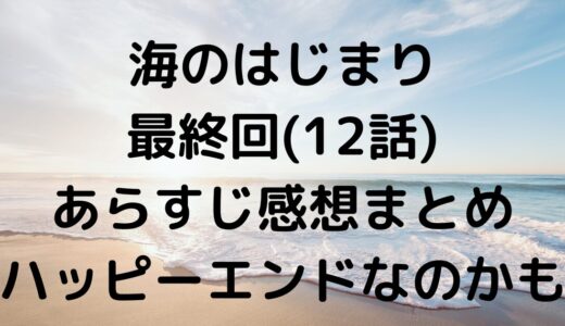 海のはじまり最終回(12話)あらすじ感想まとめハッピーエンドなのかも